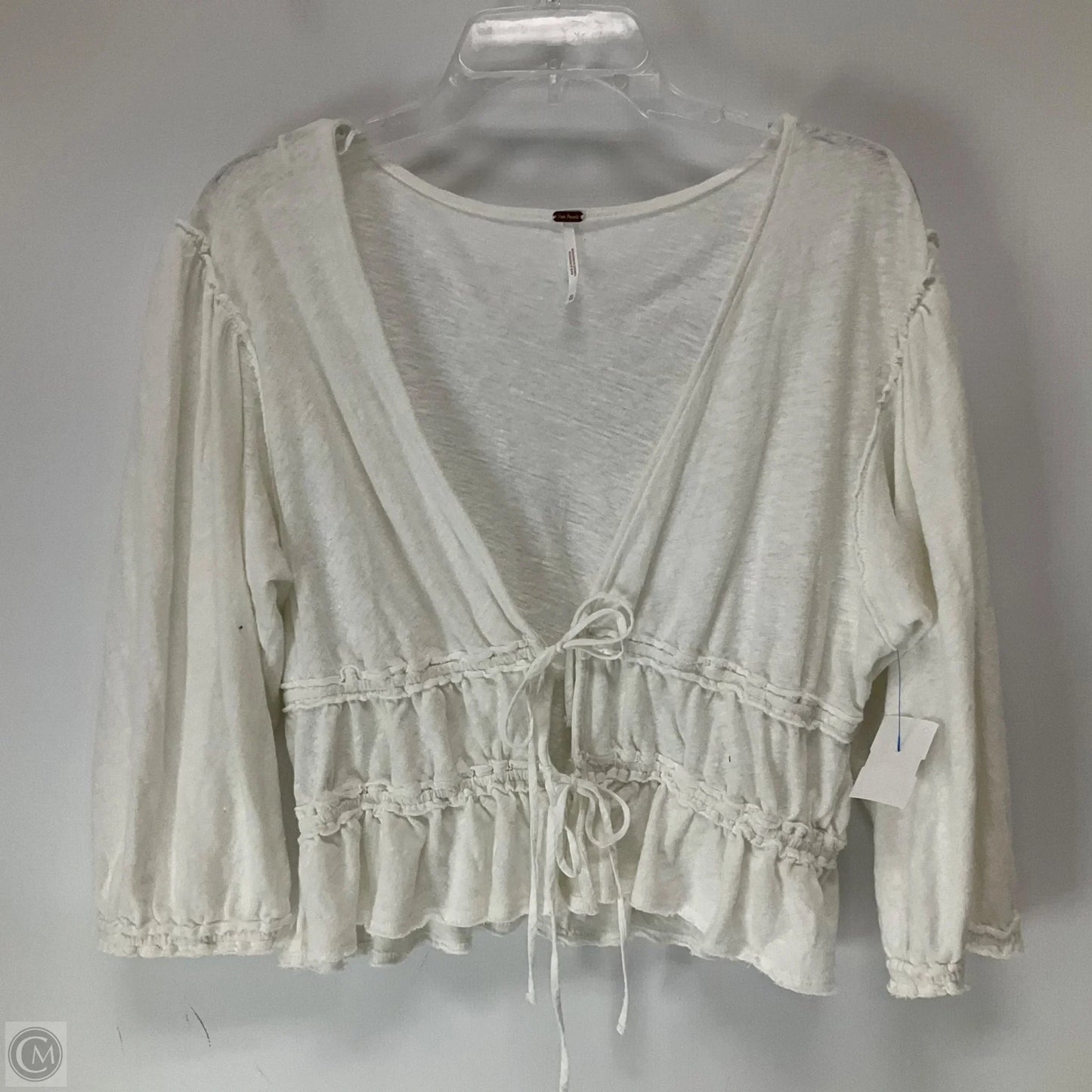 Top Long Sleeve By Free People In White, Size: Xl