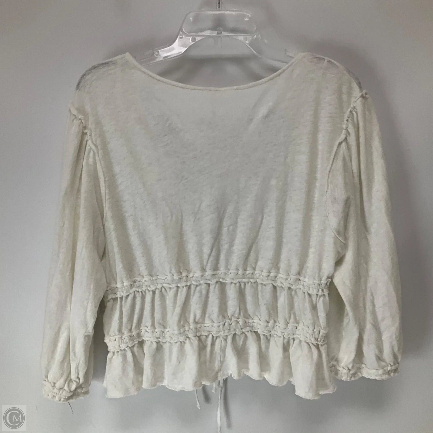 Top Long Sleeve By Free People In White, Size: Xl
