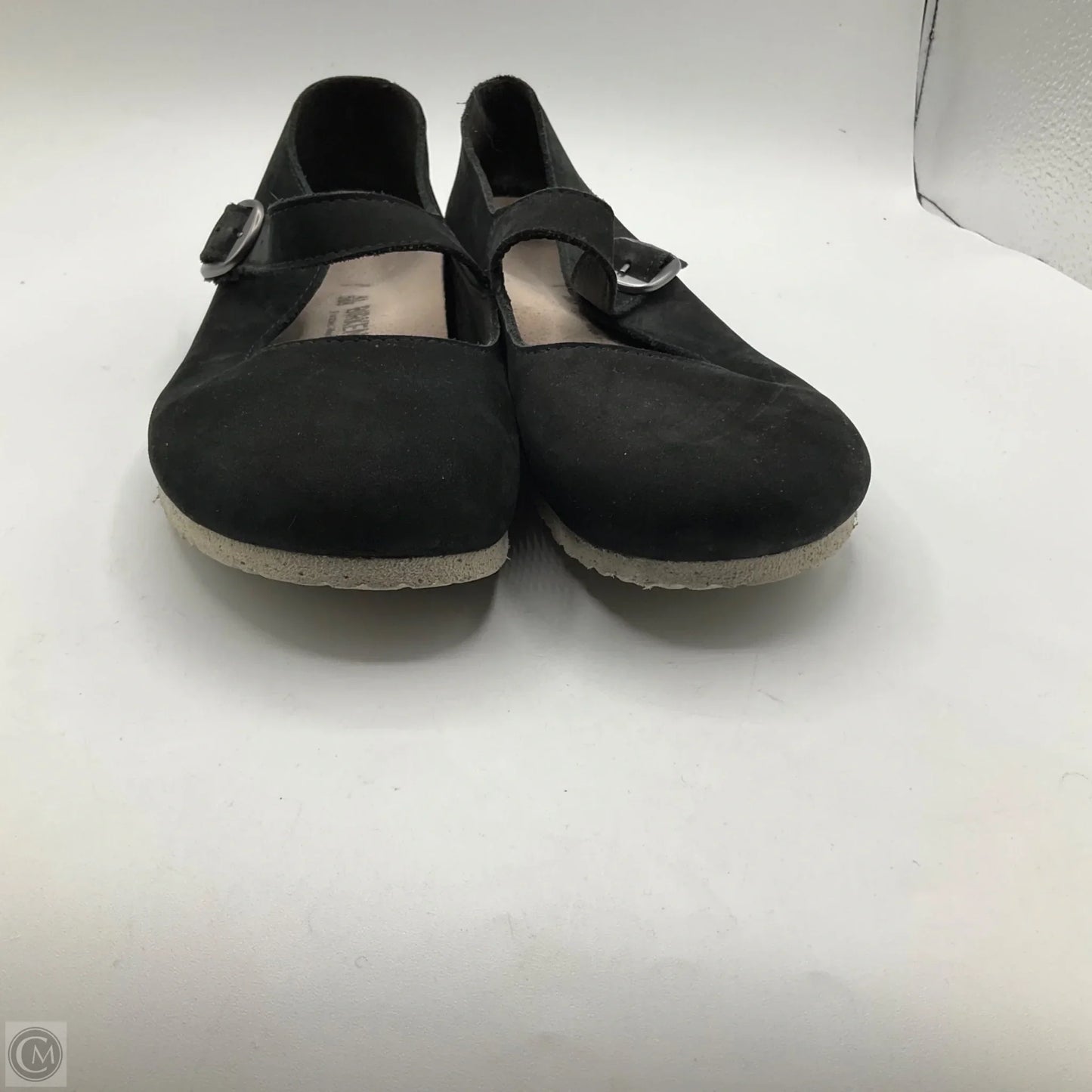 Shoes Flats By Birkenstock In Black, Size: 10