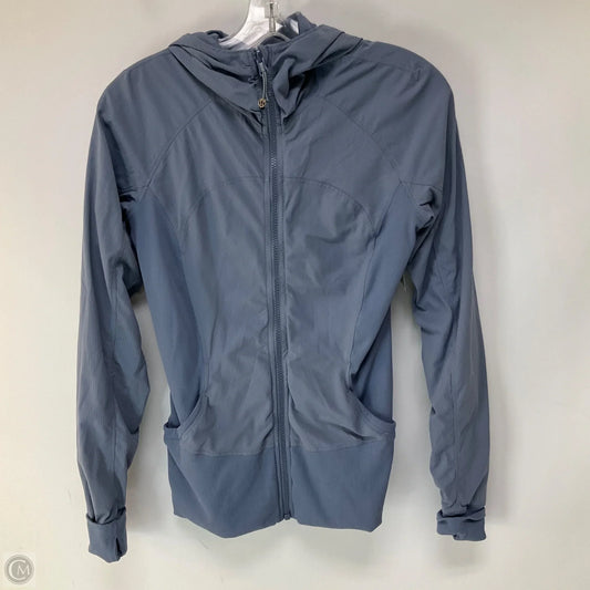 Athletic Jacket By Lululemon In Blue, Size: 8