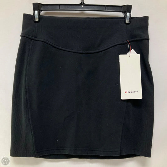 Athletic Skirt By Lululemon In Black, Size: M