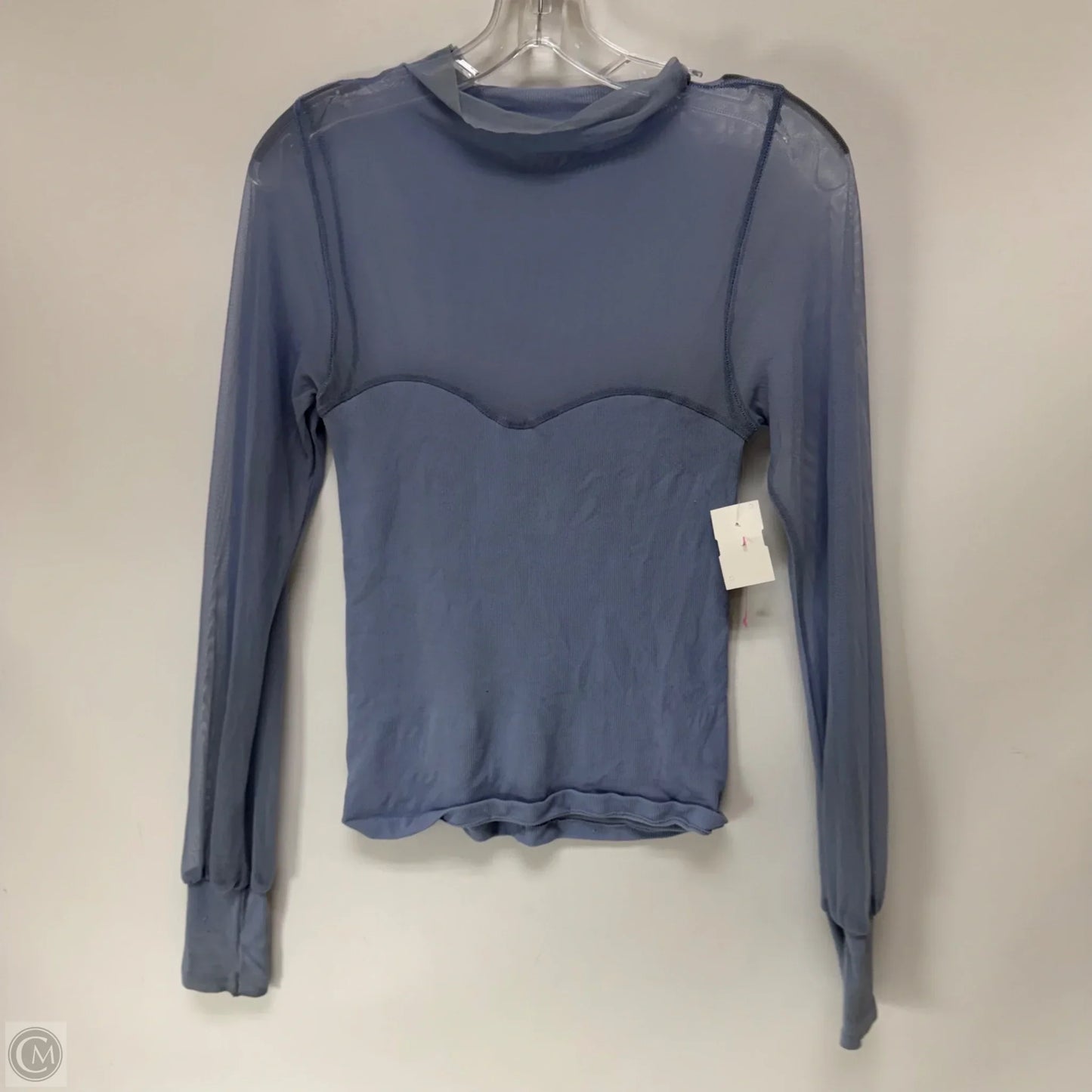 Top Long Sleeve By Free People In Blue, Size: M