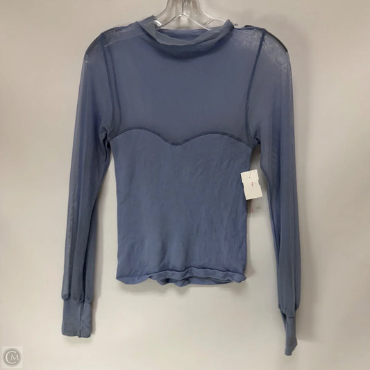 Top Long Sleeve By Free People In Blue, Size: M
