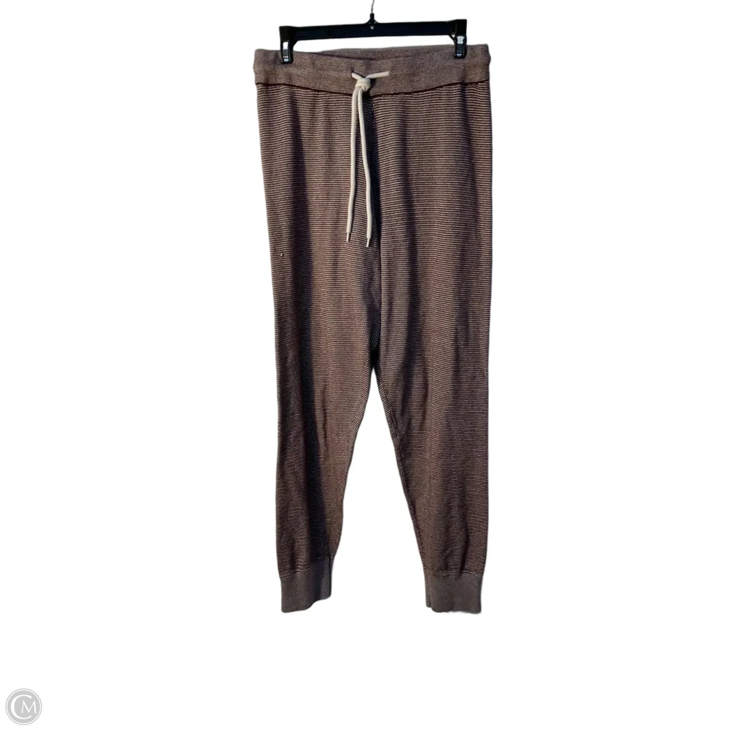 Athletic Pants By Varley In Brown & Cream, Size: M