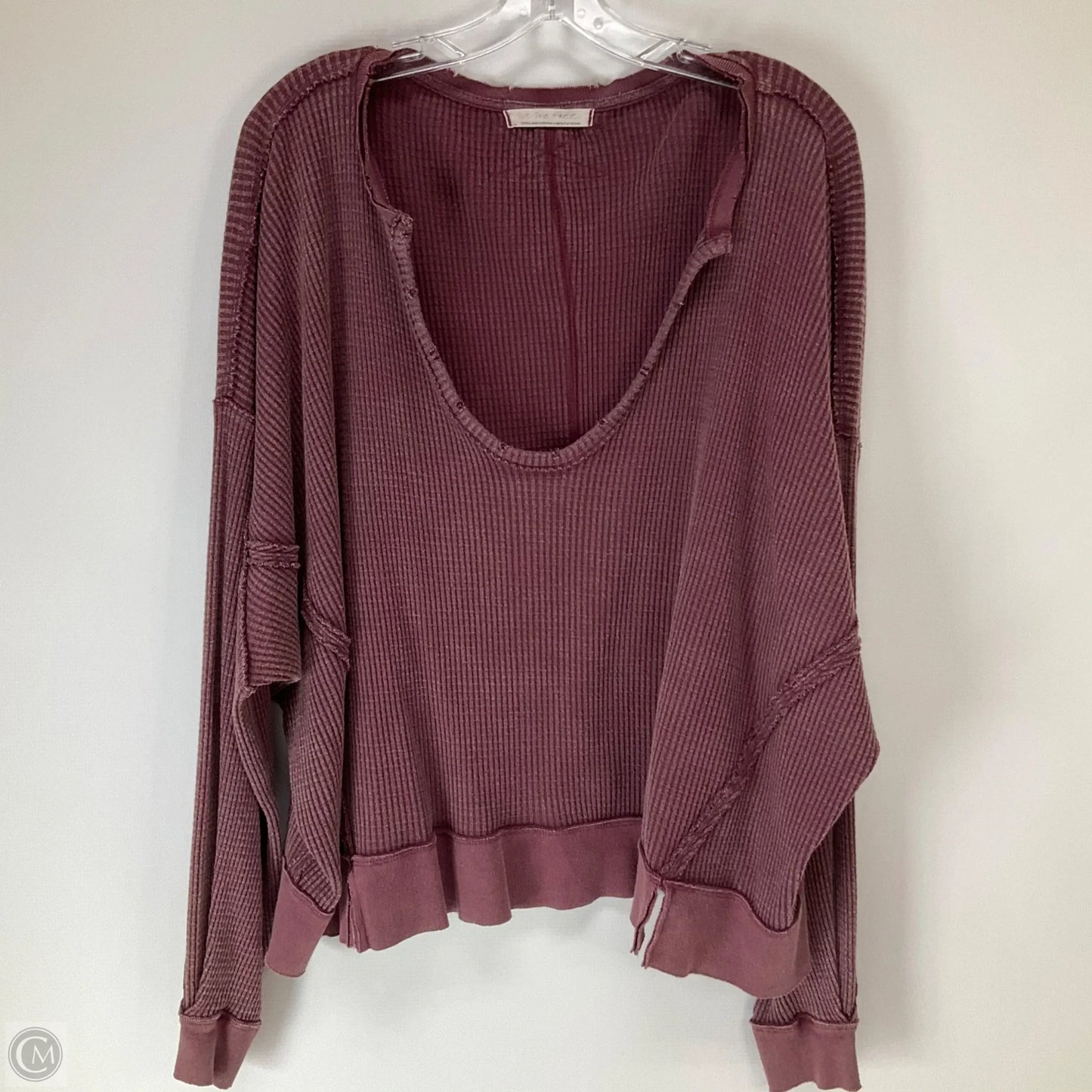 Top Long Sleeve By We The Free In Purple, Size: S