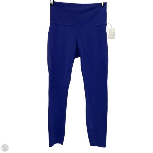 Athletic Leggings By Lululemon In Blue, Size: 6