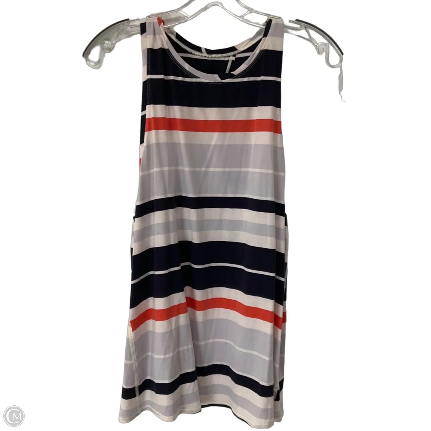 Athletic Tank Top By Lululemon In Striped Pattern, Size: M