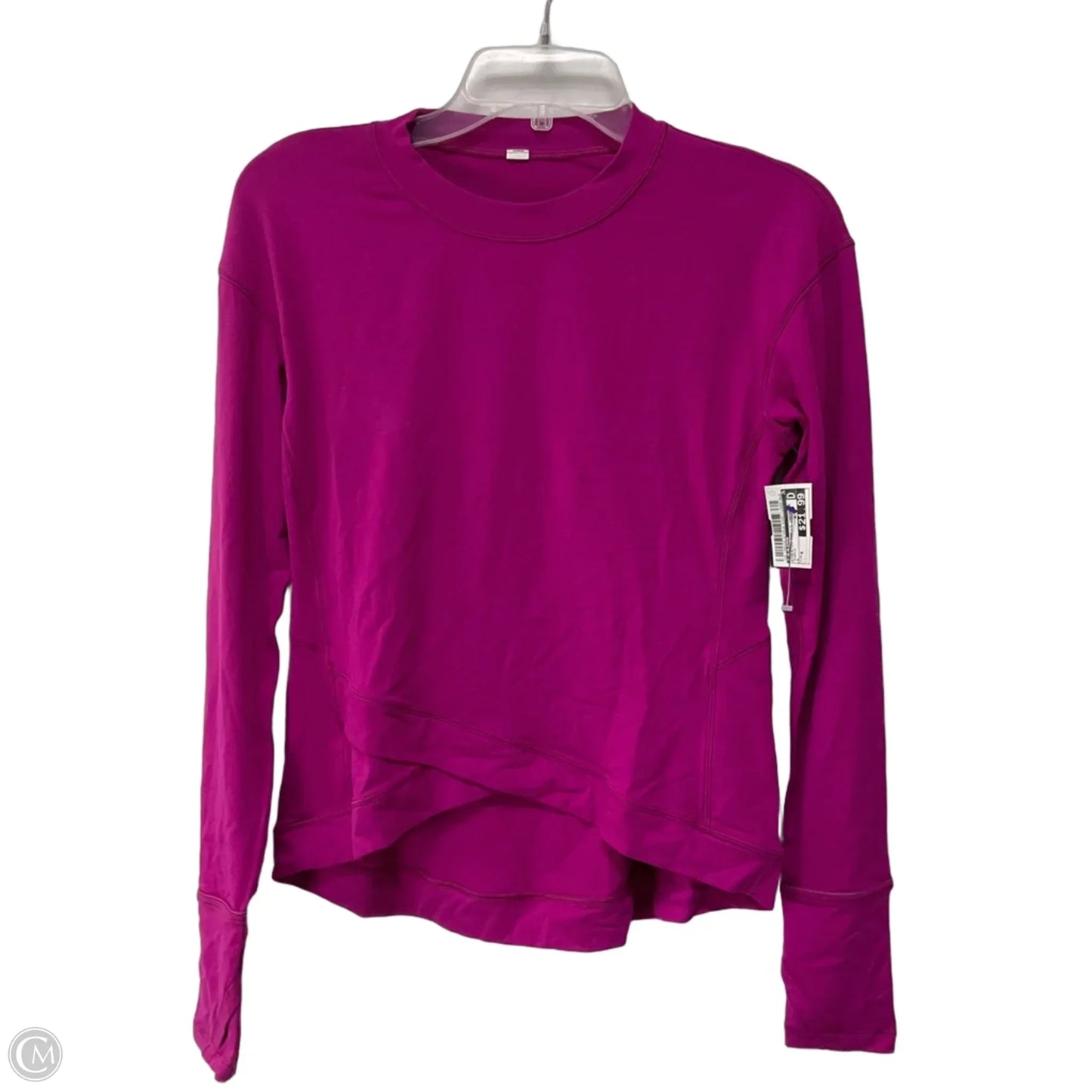 Athletic Top Long Sleeve Crewneck By Lululemon In Purple, Size: 8
