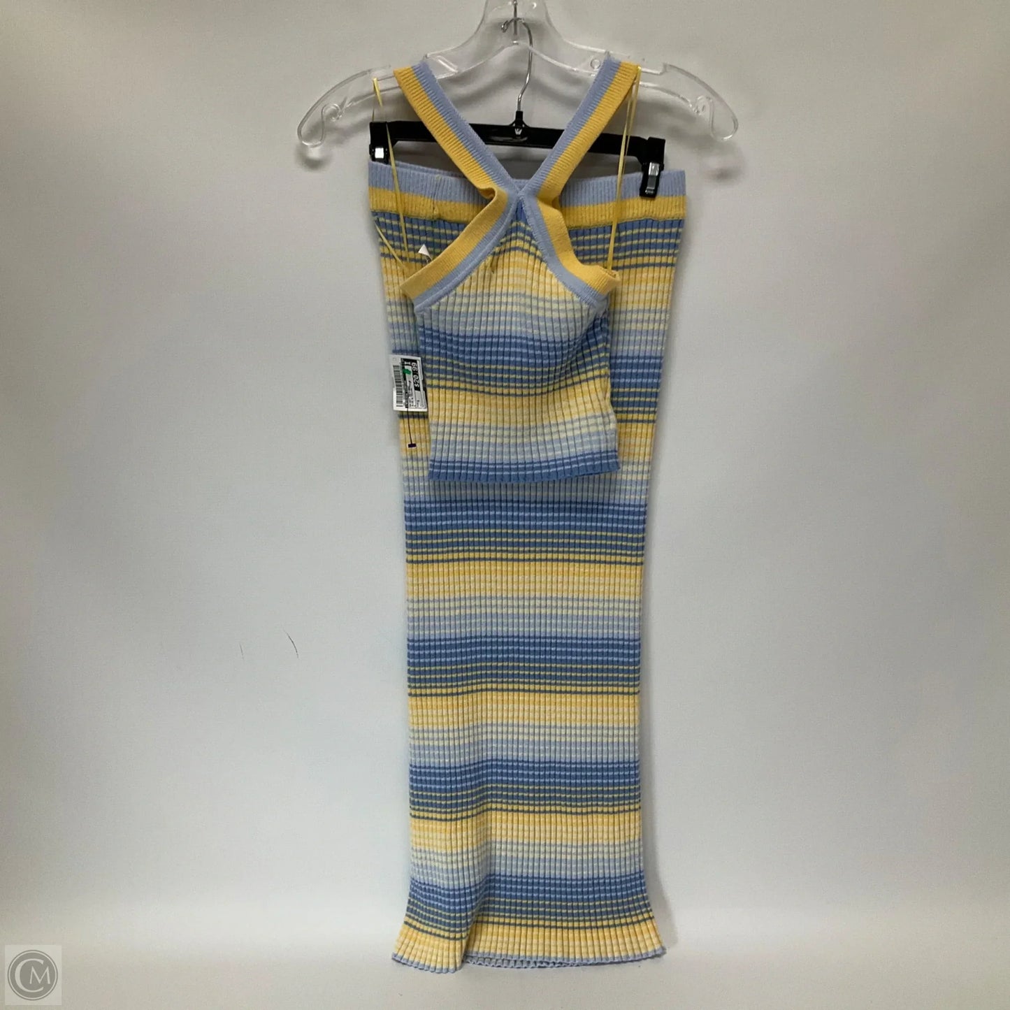 Skirt Set 2pc By Jessica Simpson In Blue & Yellow, Size: S