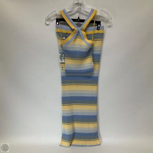 Skirt Set 2pc By Jessica Simpson In Blue & Yellow, Size: S