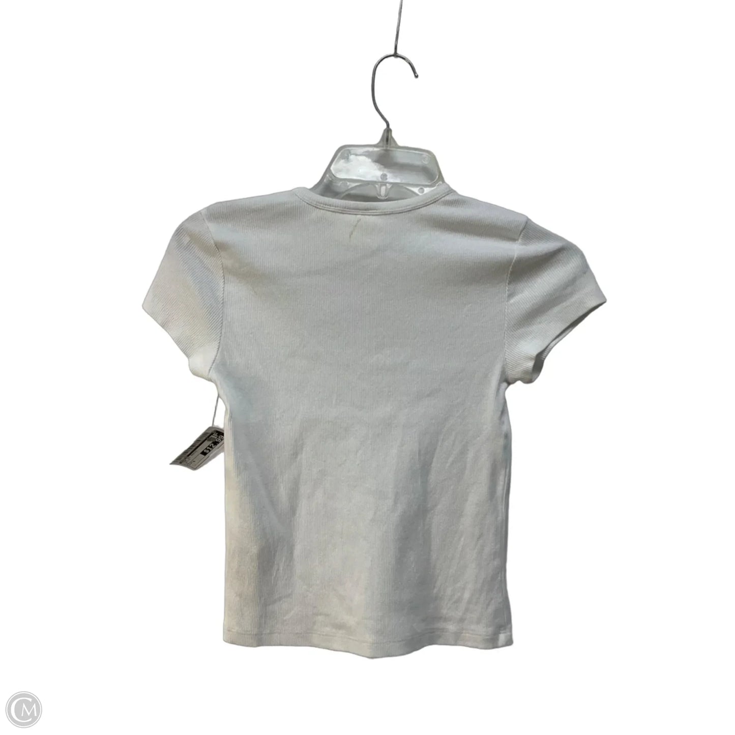 Top Short Sleeve Basic By Maeve In White, Size: S