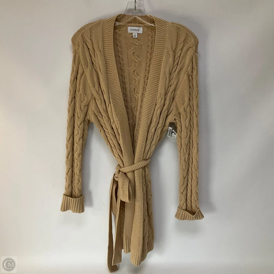 Sweater Cardigan By Evereve In Tan, Size: S