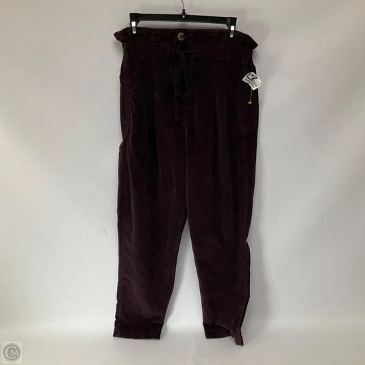 Pants Corduroy By Free People In Maroon, Size: Xs