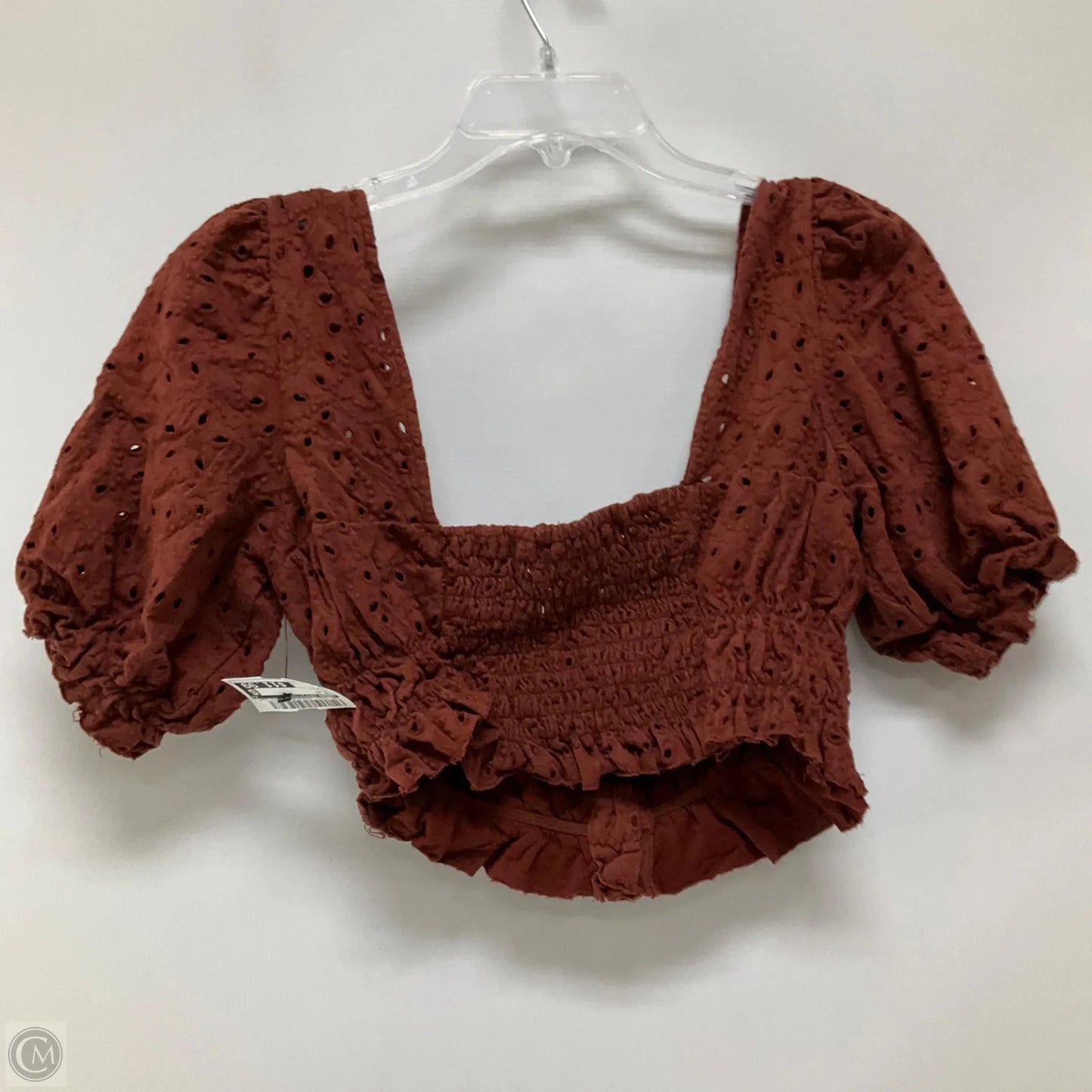 Top Short Sleeve By Urban Outfitters In Brown, Size: L