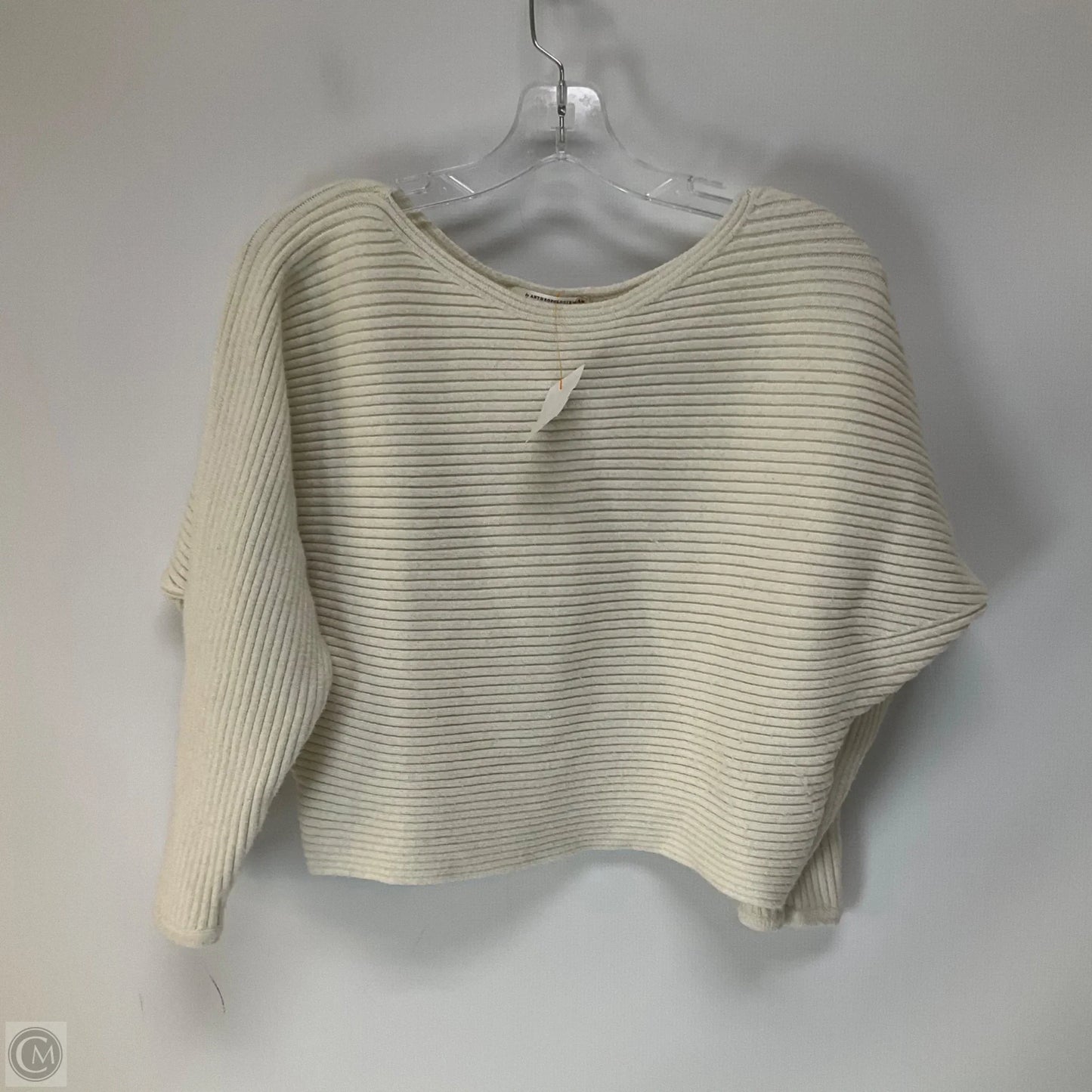 Sweater By Anthropologie In Cream, Size: S