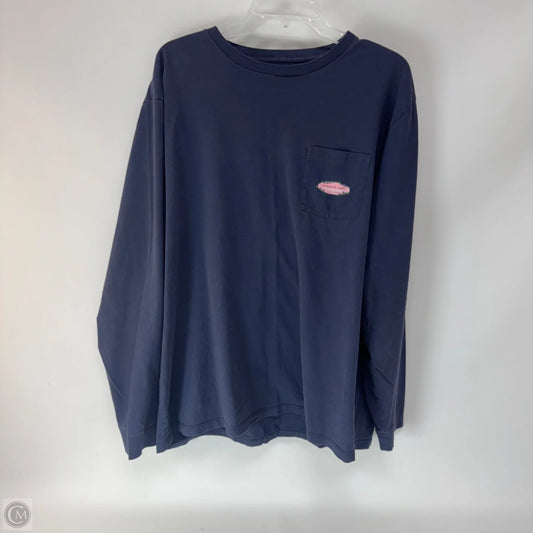Top Long Sleeve By Vineyard Vines In Navy, Size: 2x