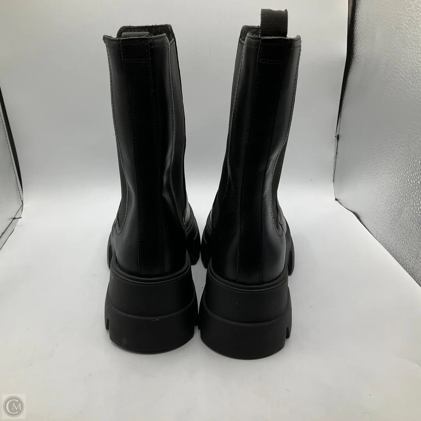 Boots Mid-calf Flats By Cmb In Black, Size: 8.5