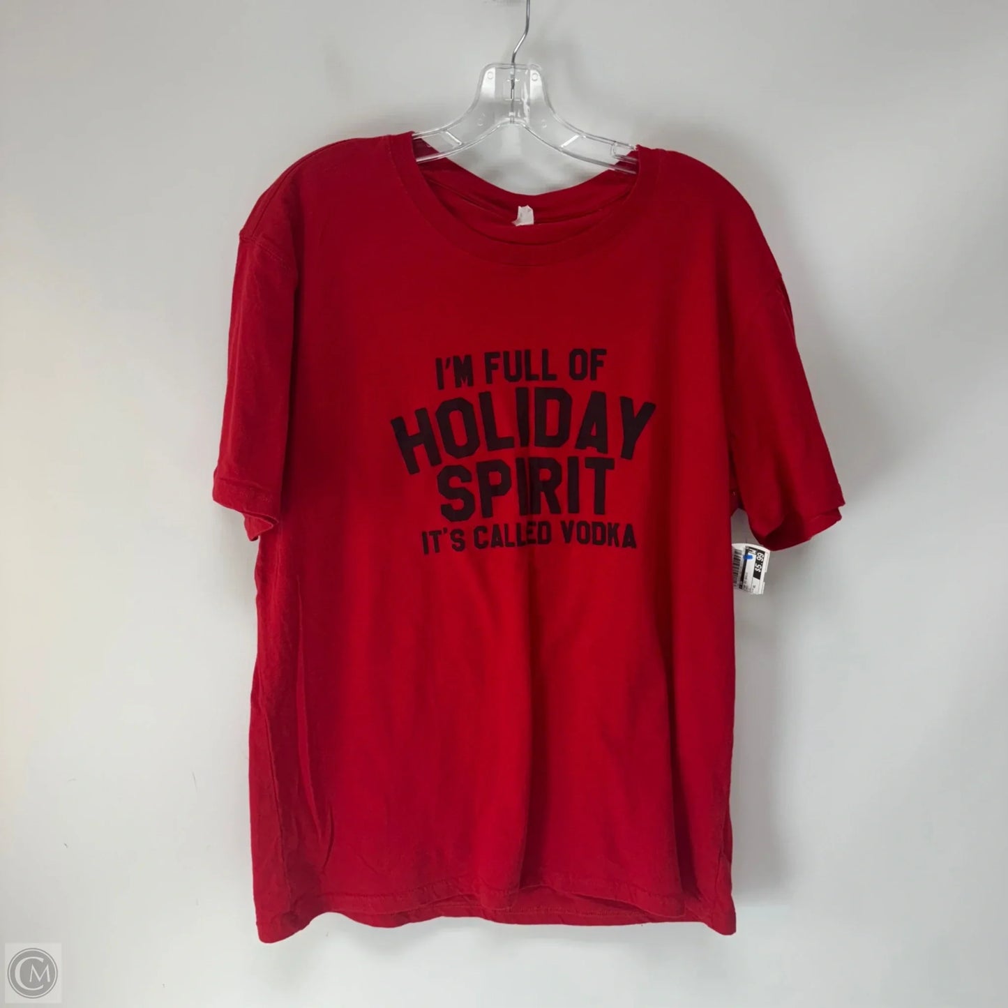 Top Short Sleeve Basic By Cmf In Red, Size: Xl