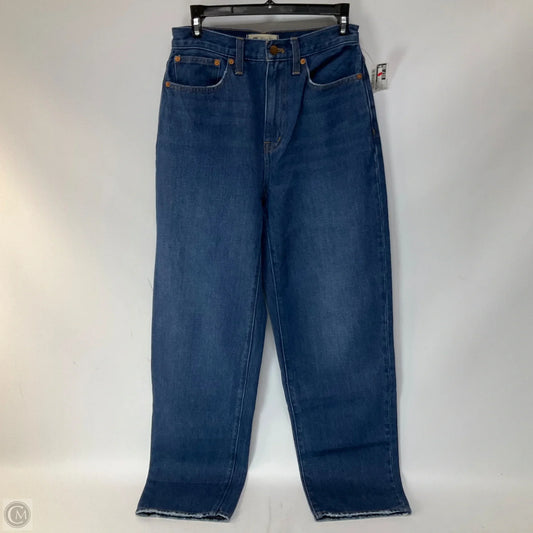 Jeans Straight By Madewell In Blue Denim, Size: 0