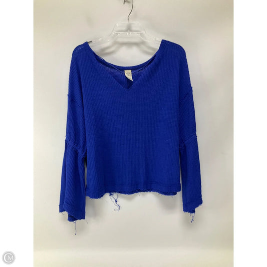 Top Long Sleeve By We The Free In Blue, Size: S