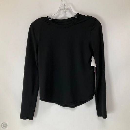 Athletic Top Long Sleeve Crewneck By Lululemon In Black, Size: Xs