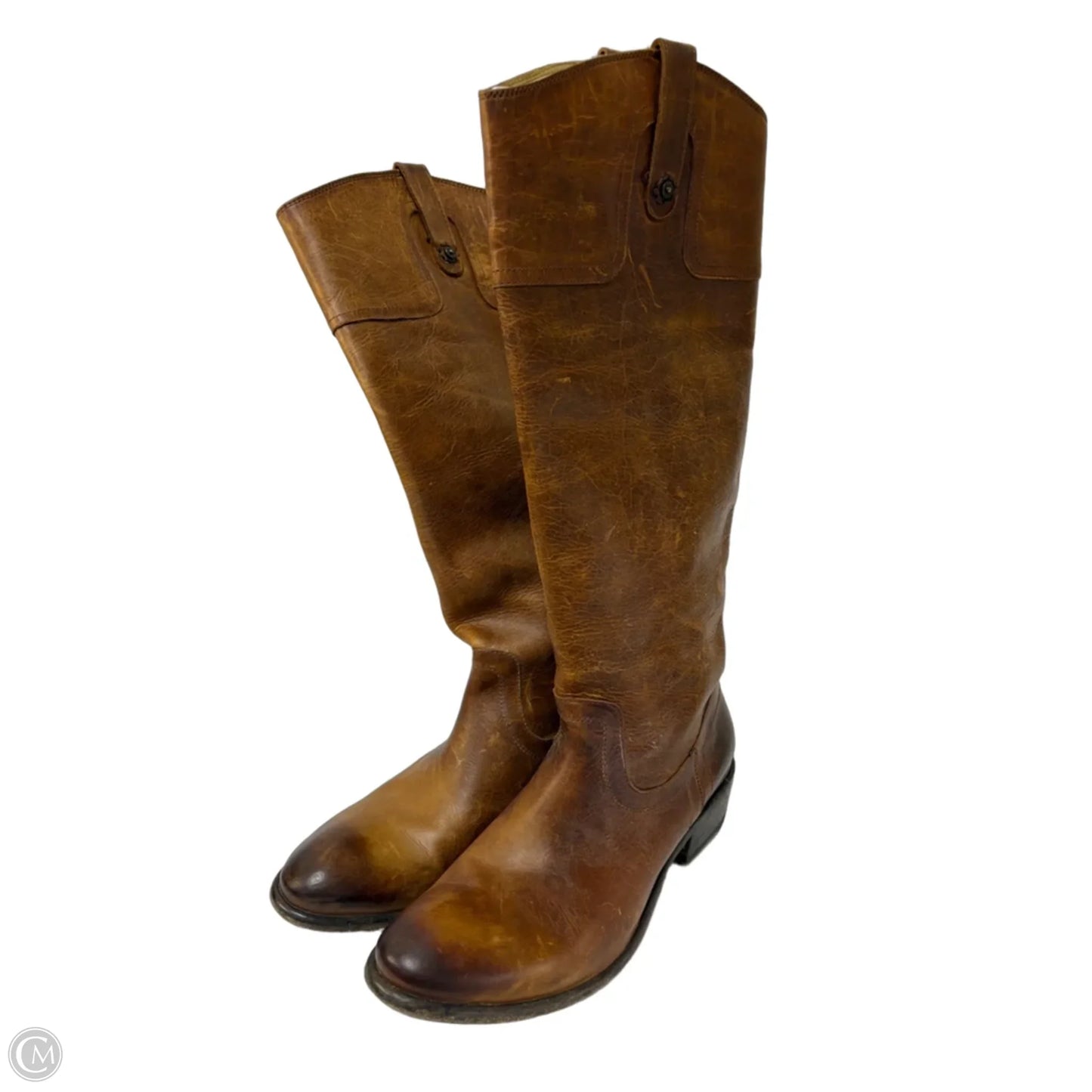 Boots Designer By Frye In Brown, Size: 11