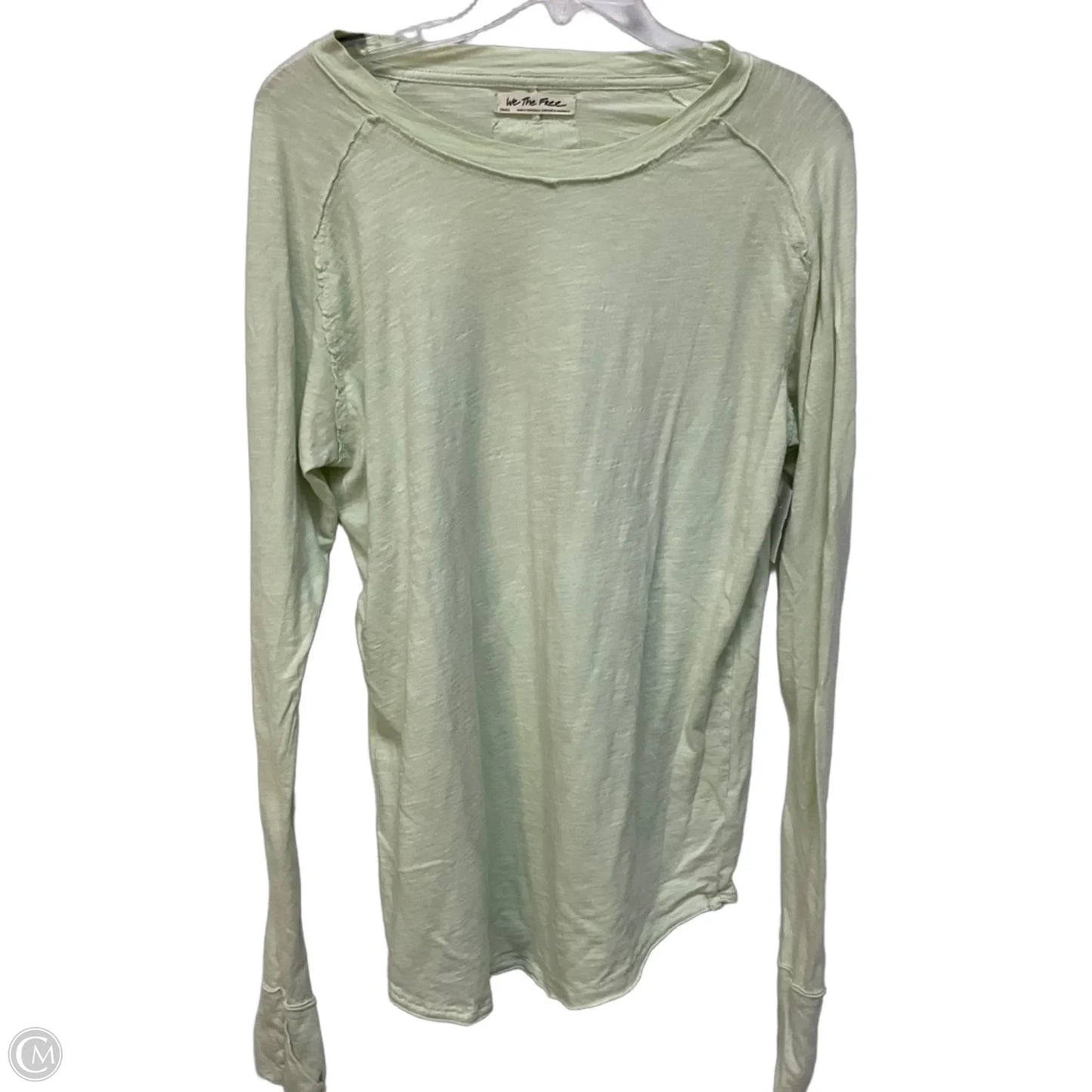 Top Long Sleeve Basic By We The Free In Green, Size: S