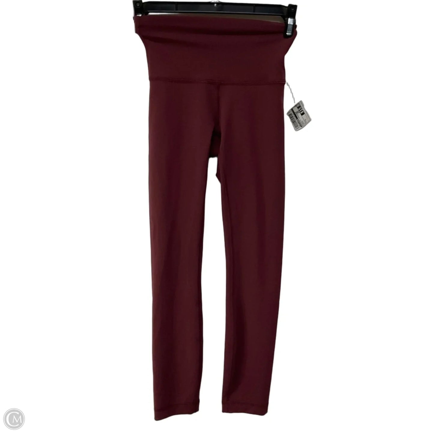 Athletic Leggings By Lululemon In Maroon, Size: 0