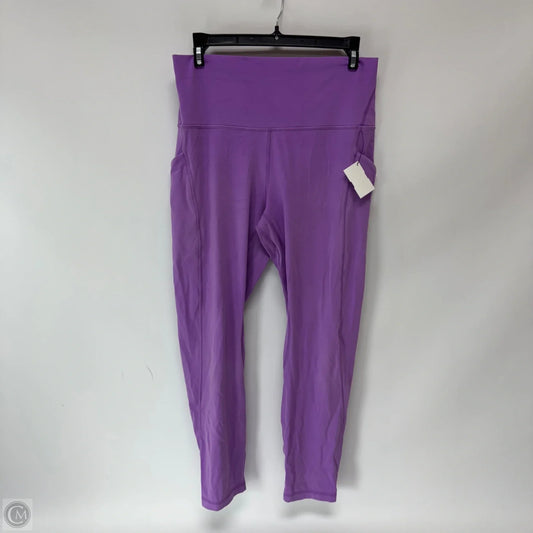 Athletic Leggings By Lululemon In Purple, Size: 10