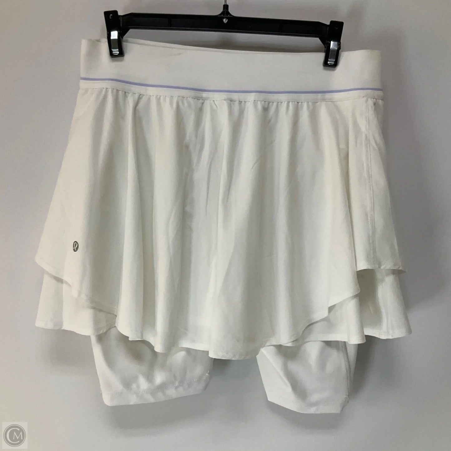 Athletic Skirt By Lululemon In White, Size: 8