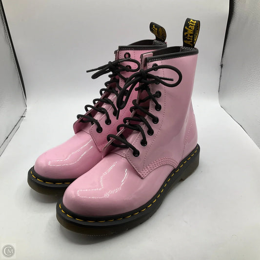 Boots Combat By Dr Martens In Pink, Size: 8