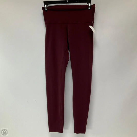 Athletic Leggings By Lululemon In Maroon, Size: Xs