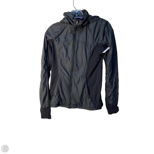 Athletic Jacket By Lululemon In Black, Size: 4