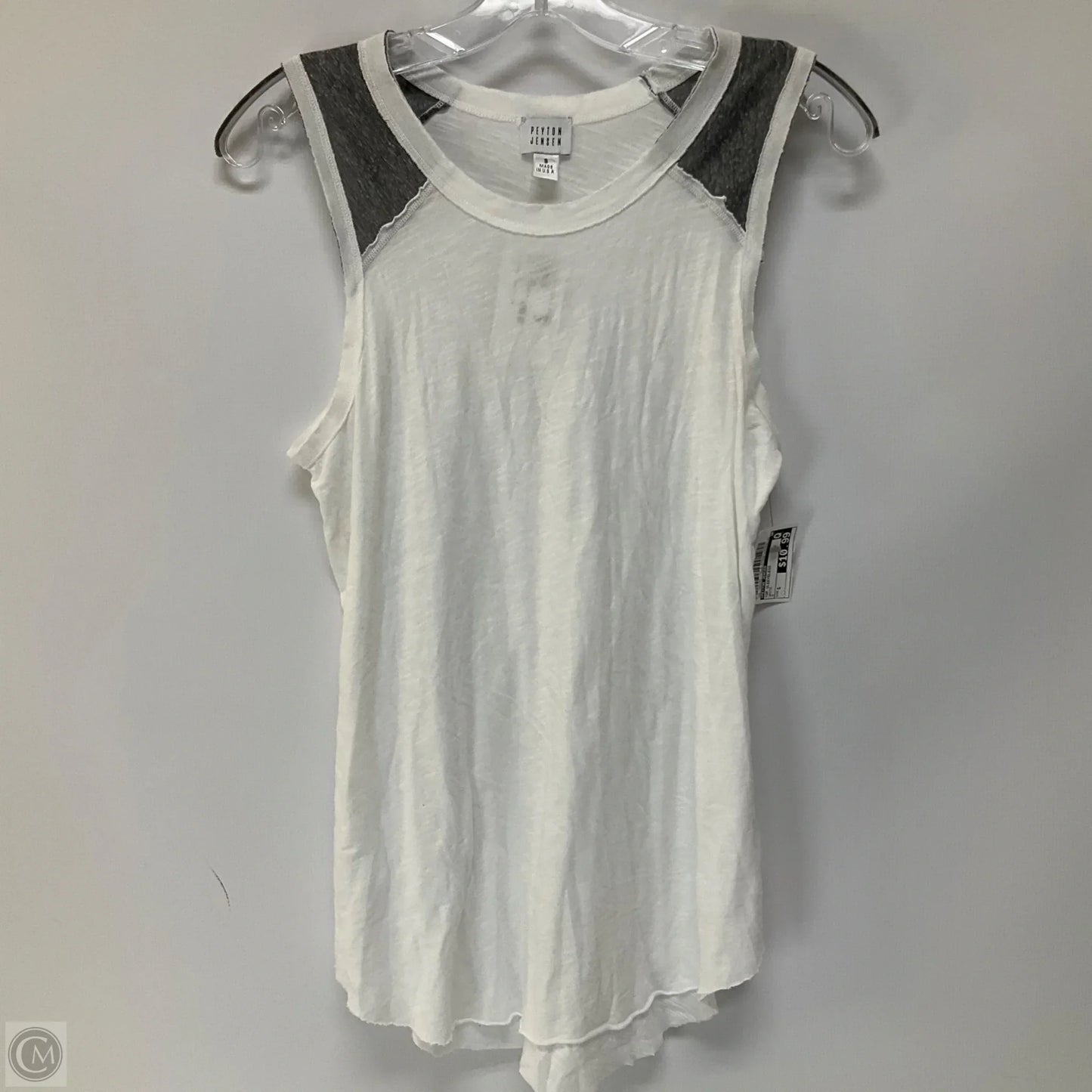 Top Sleeveless By Peyton Jensen In White, Size: S