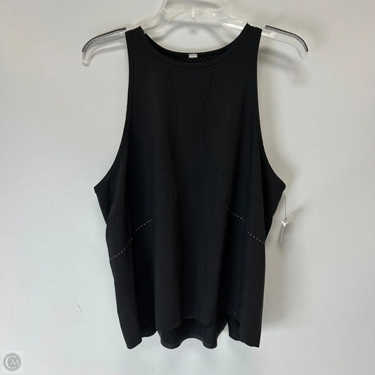 Athletic Tank Top By Lululemon In Black, Size: 8