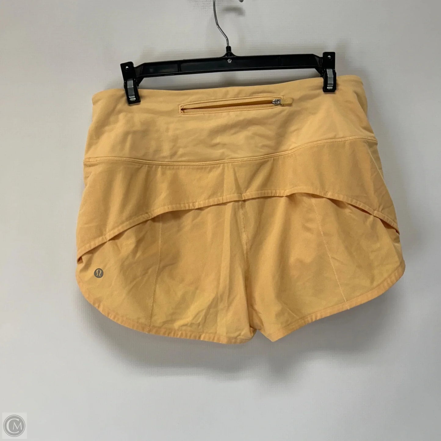 Athletic Shorts By Lululemon In Orange, Size: 8