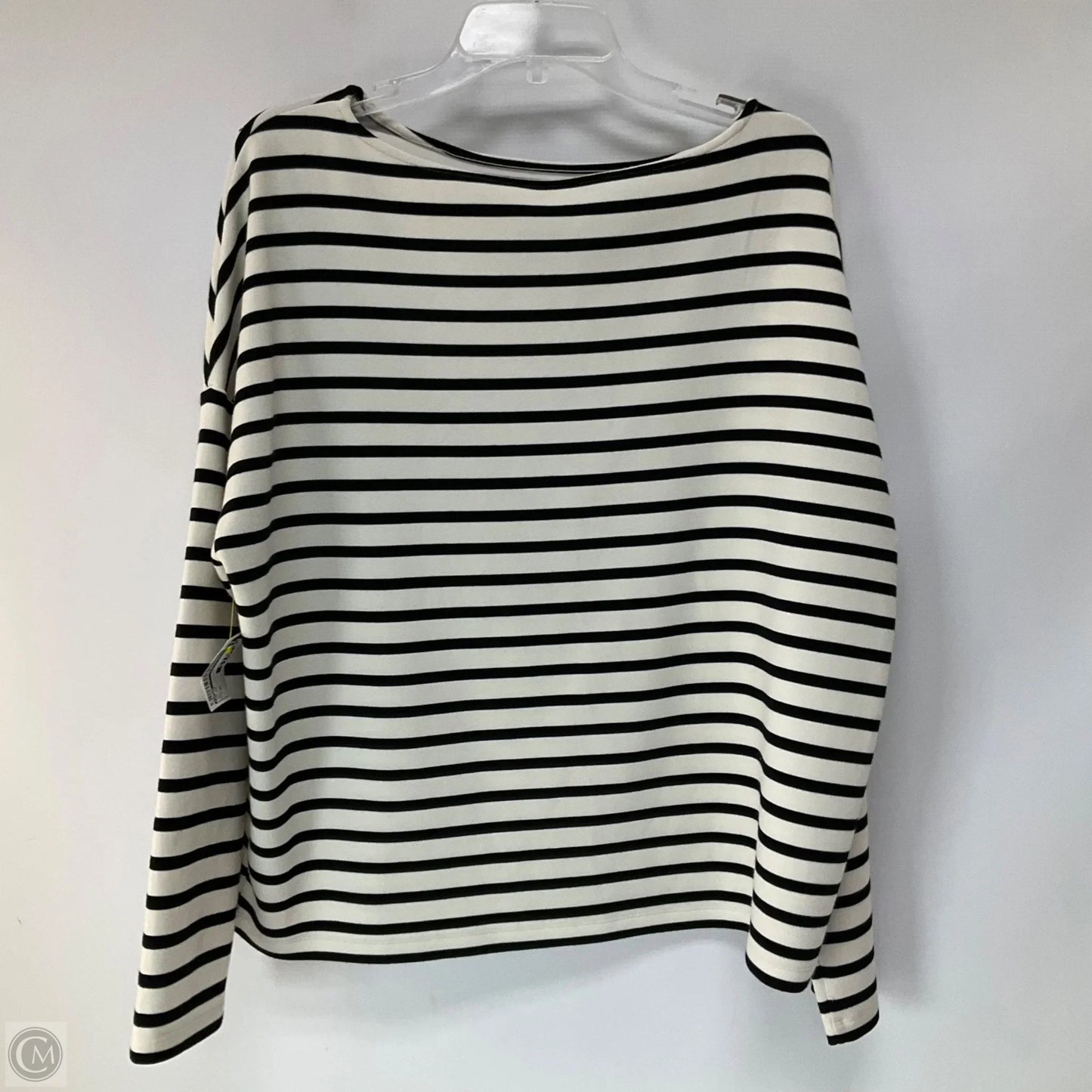 Top Long Sleeve By Spanx In Striped Pattern, Size: Xl