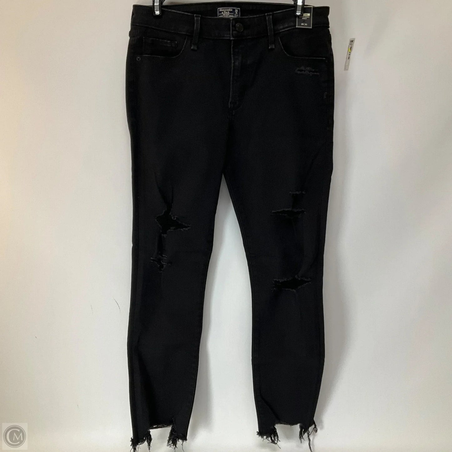Jeans Skinny By Abercrombie And Fitch In Black, Size: 8