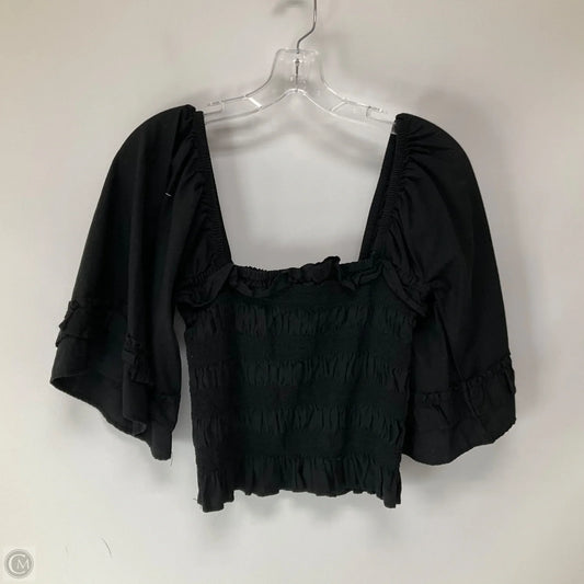 Top 3/4 Sleeve By Free People In Black, Size: M