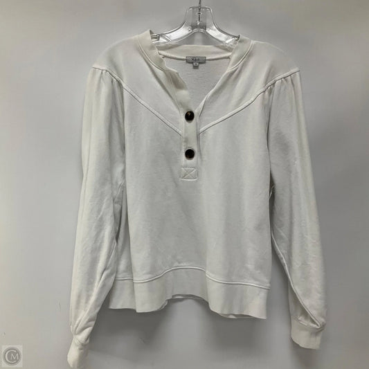 Top Long Sleeve By Rails In White, Size: M