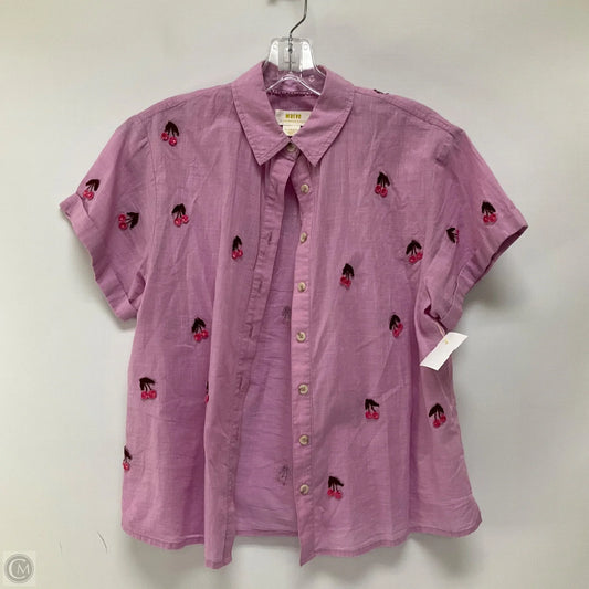 Top Short Sleeve By Maeve In Purple, Size: Xs