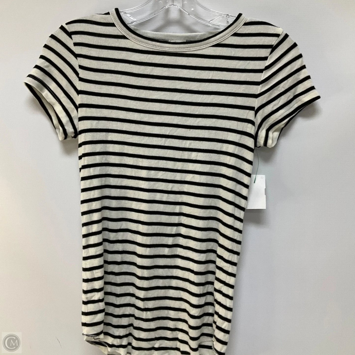 Top Short Sleeve By Wilfred In Striped Pattern, Size: S