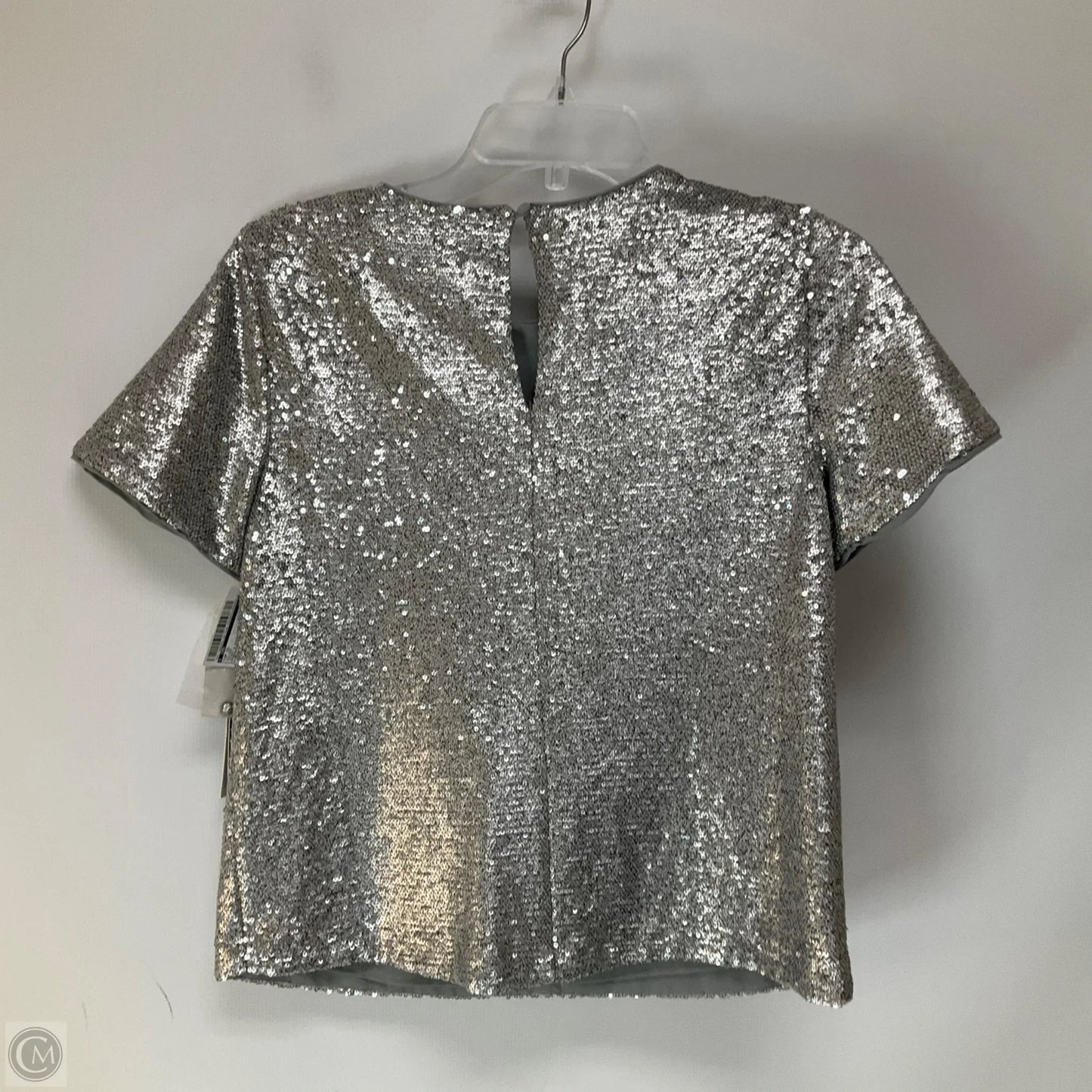 Top Short Sleeve By Cmc In Silver, Size: Xs