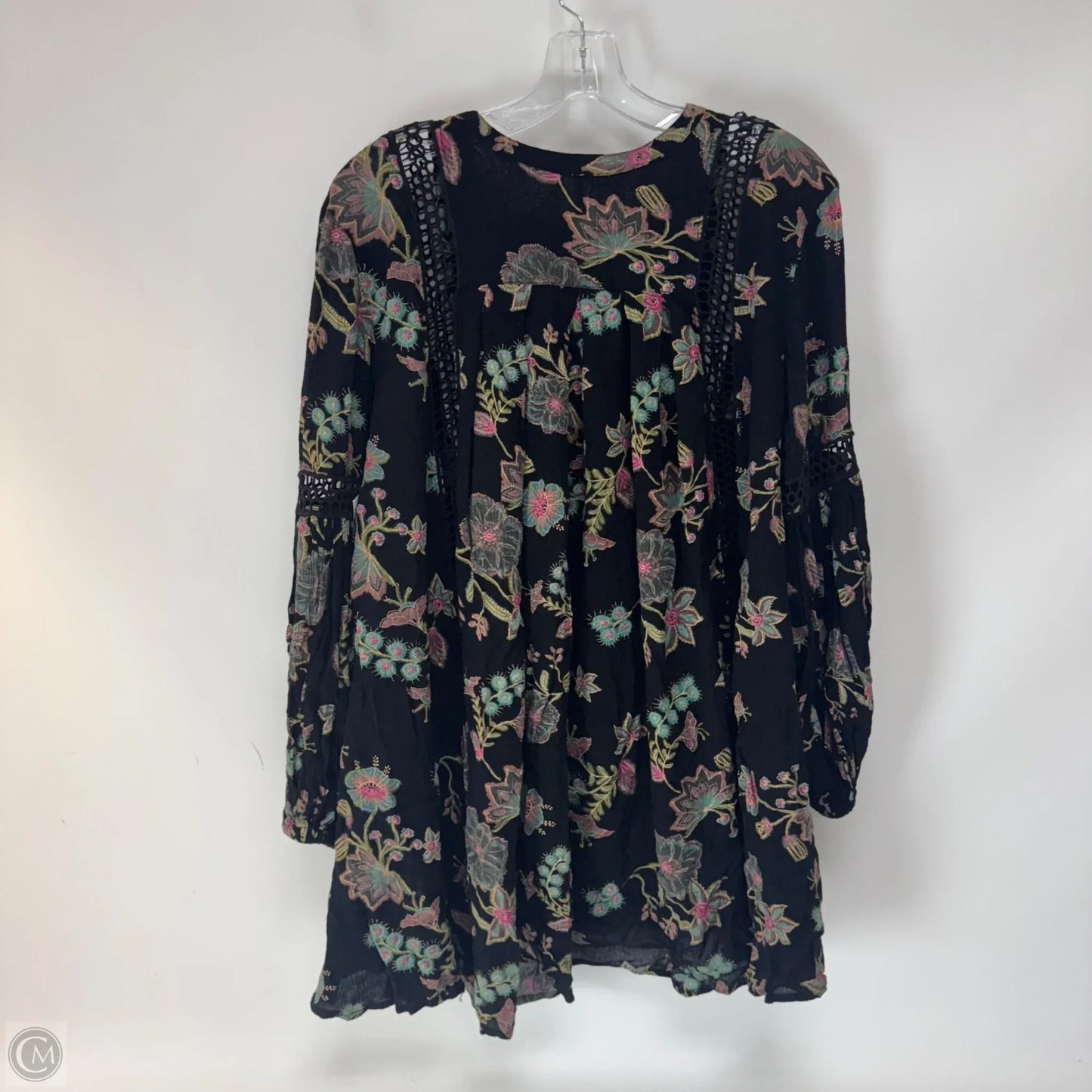 Tunic Long Sleeve By Free People In Black, Size: S