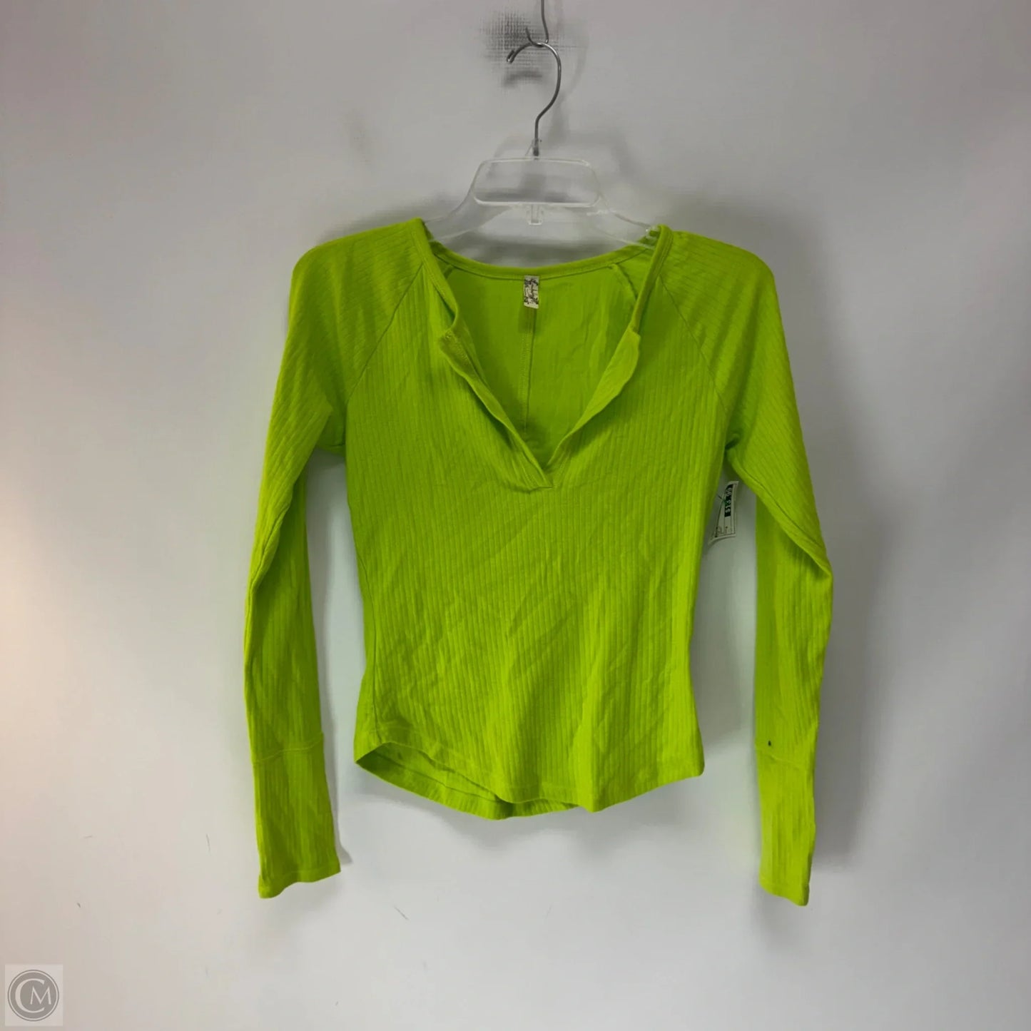 Top Long Sleeve By Free People In Green, Size: M