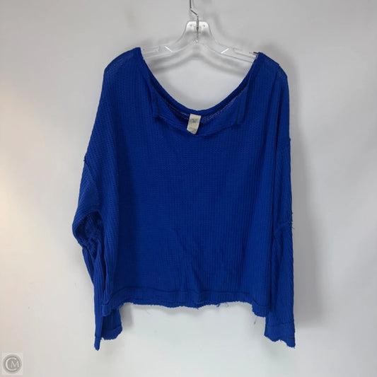 Top Long Sleeve By We The Free In Blue, Size: M