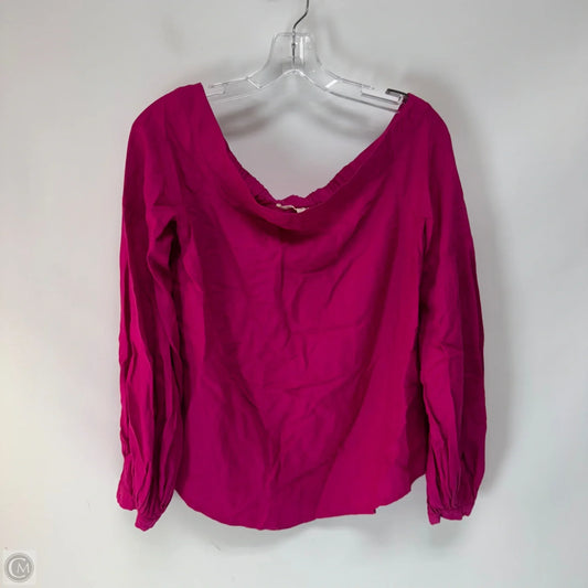 Top Long Sleeve By Floreat In Pink, Size: 2