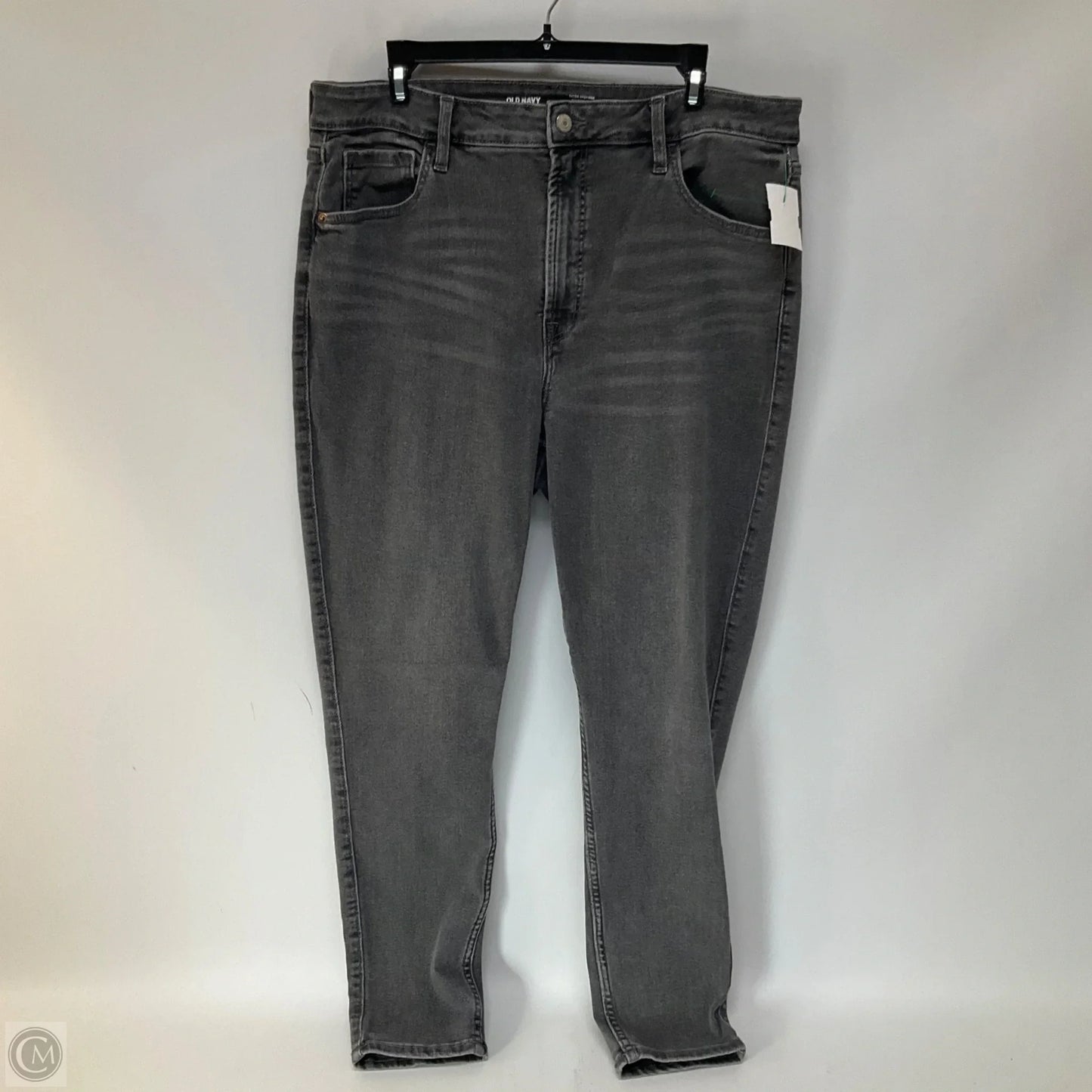 Jeans Skinny By Old Navy In Black Denim, Size: 16