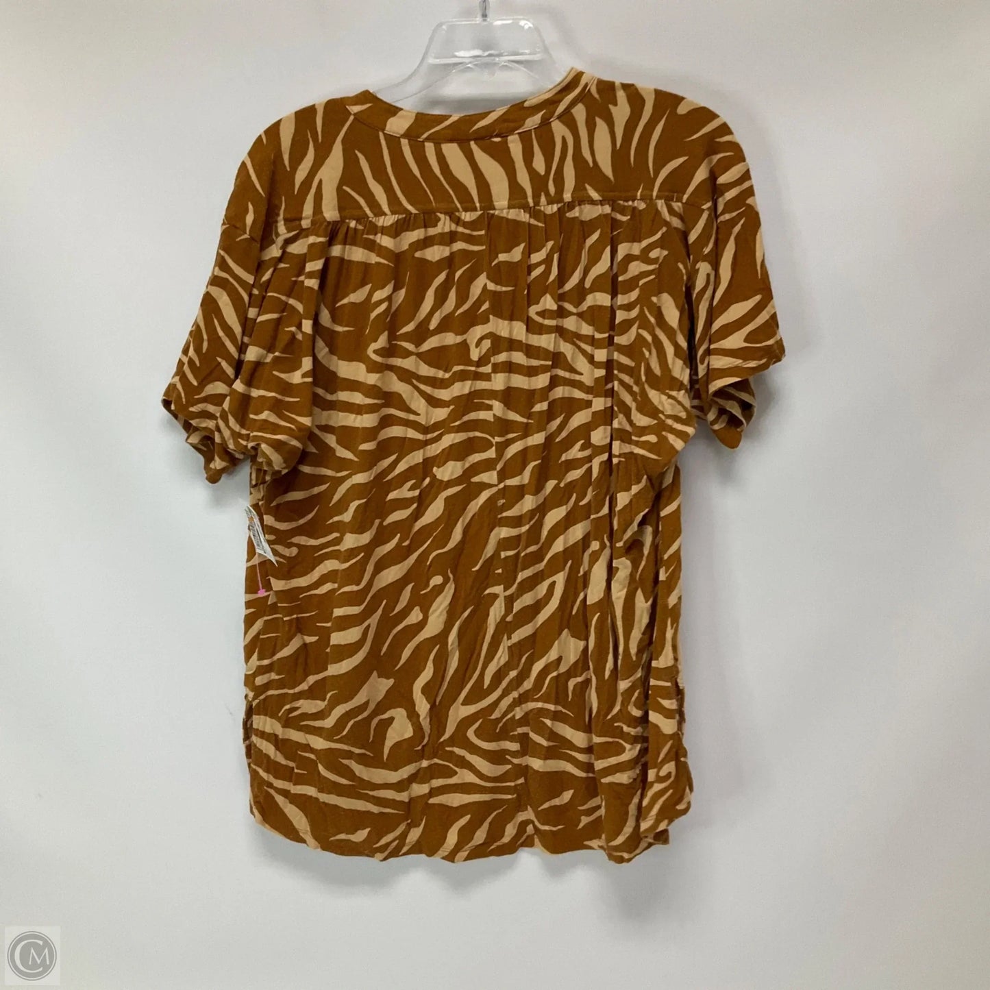 Top Short Sleeve By Maeve In Brown, Size: Xl
