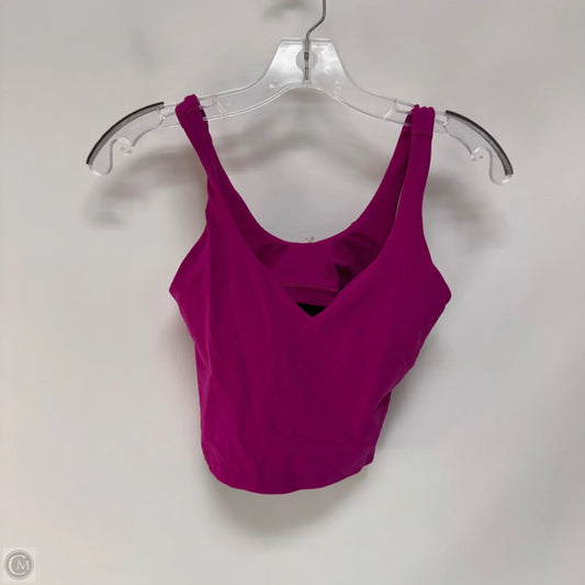 Athletic Tank Top By Lululemon In Purple, Size: 4